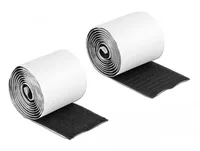 Delock Klettband-Rolle 1m x 50 mm Haft und Flauschband Schwarz - Breite: 50 mm - Länge: 1 m - Produkttyp: Klettband - Ausstattung Kabelmanagement: Zuschneidbar - Set - Selbstklebend - Verpackungseinheit: 1 Stück - Material: Kunststoff