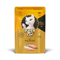 KITTY Cat Nassfutter KittyCat Filét Paté Pouch Huhn 85 g - Tierbedürfnis: Kein besonderes Bedürfnis - Geschmacksrichtung: Geflügel - Zertifikate: Keine Zertifizierung - Fleischsorte: Huhn - Packungsgrösse: 85 g - Futtereigenschaft: Getreidefrei - Ohne kün