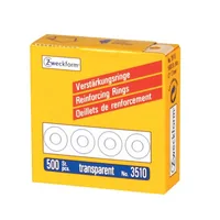 AVERY ZWECKFORM Verstärkungsringe 13mm transp. 3510 500 Stück