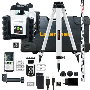 Laserliner Kreuzlinien-Laser Quadrum Compact G 210S Set 165cm 40 m - Reichweite: 40 m - Messgenauigkeit: ± 0.15 mm - Schnittstellen: Keine - Produktkategorie: Kreuzlinienlaser