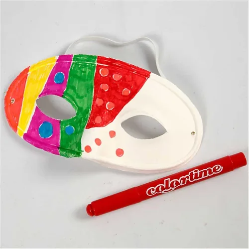 Creativ Company Partyaccessoire Halbmaske Weiss, 10 Stück - Packungsgrösse: 10 Stück - Produkttyp: Maske - Material: Papier - Detailfarbe: Weiss - Motto: Universal
