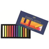 Faber-Castell Pastellkreide Soft Studio 12 Stück - Verpackungseinheit: 12 Stück - Set: Ja - Detailfarbe: Mehrfarbig - Eigenschaft-Stift: Deckend - Farbstifte & Wachsmalstifte-Art: Pastellkreide - Anwender: Kreativbedarf