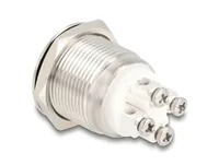 DeLOCK 20977 push-button panel Silver