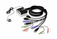 Aten KVM Switch CS692 - Konsolen Ports: USB 2.0 - 3.5 mm Mikrofoneingang - HDMI Typ A - 3.5 mm Kopfhöreranschluss - Computer Ports: 3.5 mm Kopfhöreranschluss - 3.5 mm Mikrofoneingang - USB 2.0 - HDMI Typ A - KVM-Art: Lokal - Anzahl Geräte: 2 - Montage: De