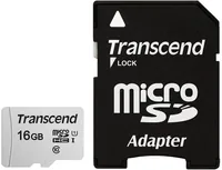 Transcend microSDHC 300S-A  16GB Class 10 UHS-I U1 mit Adapter