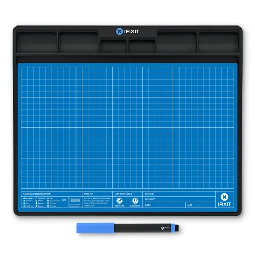 iFixit FixMat (blau/schwarz, für professionelle Elektronik-Reparaturen)