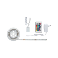 Paulmann SimpLED Strip Komplett-Set 1.5m 12W RGB Beschichtet - Lampensockel: LED fest verbaut - Aussenanwendung: Nein - Inklusive Netzteil: Ja - Dimmbar: dimmbar - Set: Ja - Länge: 1.5 m