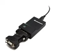 Lenovo USB 3.0 - DVI/VGA adaptateur graphique USB 2048 x 1152 pixels Noir