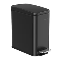 Songmics LTB560B05 trash can 5 L Rectangular Acrylonitrile butadiene styrene (ABS), Plastic, Steel Black