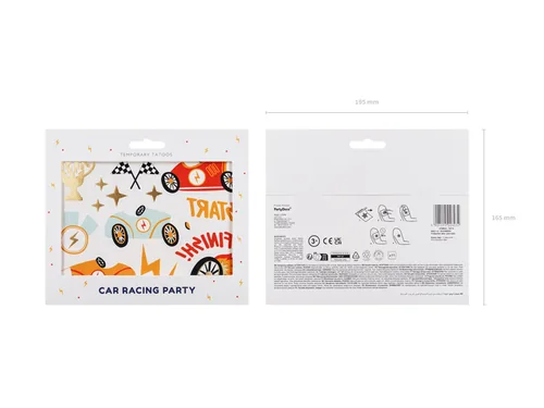 Partydeco Tattoo Set Auto 11 Motive - Kategorie: Tattoo - Altersempfehlung ab: 3 Jahren