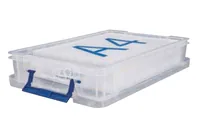 Fellowes Aufbewahrungsbox ProStore 5.5 l 1 Stück - Produkttyp: Aufbewahrungsbox - Detailfarbe: Transparent - Breite: 39.5 cm - Höhe: 9 cm - Tiefe: 25.5 cm - Volumen: 5.5 l