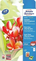 AVERY ZWECKFORM InkJet Fotopapier 10x15cm C2550-50 250g, glossy 50 Blatt