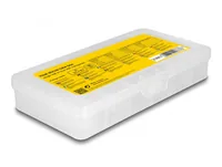 Delock Schrumpfschlauch 100-teilig Sortimentsbox, transparent - Detailfarbe: Transparent - Länge: 0.1 m - Durchmesser: 4 mm - 10 mm - 16 mm - 8 mm - Material: Polyethylen (PE)