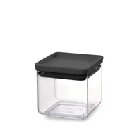 Brabantia Vorratsbehälter Tasty 0.7 l, Schwarz/Transparent - Produkttyp: Vorratsbehälter - Materialtyp: Kunststoff - Material: Silikon - Detailfarbe: Transparent - Schwarz - Mikrowellenfest: Nein - Spülmaschinenfest: Ja