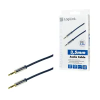 LogiLink 3.5mm - 3.5mm 5m audio cable Blue