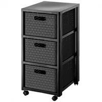 Rotho Schubladenbox Tower Country A4 Anthrazit - Breite: 32.5 cm - Höhe: 71.2 cm - Tiefe: 37.5 cm - Volumen: 18 l - Produkttyp: Schubladenbox - Verpackungseinheit: 1 Stück