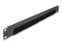 Delock Rack-Bürstenleiste - Unten offen - Dunkelgrau - 1U - 48.3 cm (19")