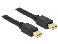 Delock Kabel Mini-DisplayPort - Mini-DisplayPort, 1 m - Kabeltyp: Anschlusskabel - Videoanschluss Seite A: Mini-DisplayPort - Videoanschluss Seite B: Mini-DisplayPort - Detailfarbe: Schwarz - Kabellänge: 1 m - Display Port Standard: 1.2