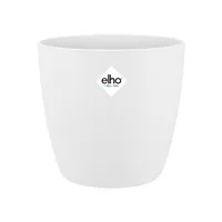 Elho Blumentopf Brussels rund 4.5 l, Weiss - Aufhängevorrichtung: Nein - Detailfarbe: Weiss - Detailmaterial: Recycled Kunststoff - Grundmaterial: Kunststoff