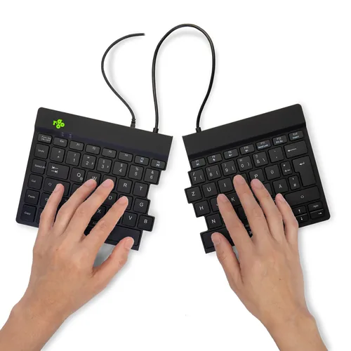 BREAK ERGONOM KEYBOARD QWERTZ DE BLACK WIRED