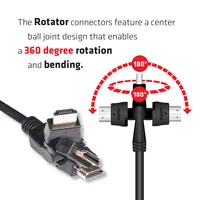 Club 3D Kabel drehbare Stecker - Kabeltyp: Anschlusskabel - Videoanschluss Seite A: HDMI - Videoanschluss Seite B: HDMI - Detailfarbe: Schwarz - Kabellänge: 2 m - Display Port Standard: Keine Angabe