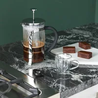 Leopold Vienna Kaffeebereiter 1l 8 Tassen Glas/Edelstahl  LV01533
