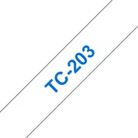 Brother TC-203 nastro per etichettatrice Blu su bianco