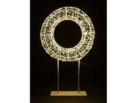 COCON LED-Ring 3D, Metall - Betriebsart: Netzbetrieb - Fernbedienung: Nein - Aussenanwendung: Ja - Anwendungszweck: Stehend - Timerfunktion: Nein - Set: Nein