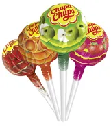 Chupa Chups Lollipop Frucht 100 Stück - Produkttyp: Lutschbonbons - Nährwertangabe pro: 100 g - Energiegehalt (in kj): 1648 KJ - Energiegehalt (in kcal): 388 Kcal - Fett: 0 g - Gesättigte Fettsäuren: 0 g