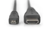 Digitus AK-330115-010-S cavo HDMI 1 m HDMI tipo D (Micro) HDMI tipo A (Standard) Nero