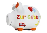 G. Wurm Spardose Zur Geburt 12.5 x 9 x 9 cm - Breite: 12.5 cm - Höhe: 9 cm - Länge: 9 cm - Produkttyp Geschenke: Spardosen - Motiv: Geburt