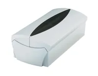 HAN Visitenkartenbox VIP 500 Karten, Schwarz/Silber - Anzahl Visitenkarten: 500 Stück - Produkttyp: Visitenkartenbox - Material: Kunststoff - Detailfarbe: Silber - Schwarz