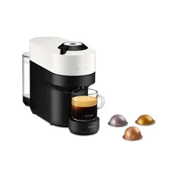Krups Kaffeemaschine Nespresso Vertuo Pop XN9201 Coconut White - Kaffeeart: Nespresso Vertuo Kapseln - Detailfarbe: Weiss - Schwarz - Milchbehälter: Nein - Milchschaumdüse: Nein - Wassertank: 0.56 l - Getränkeart: Espresso - Café Latte - Espresso Doppio -