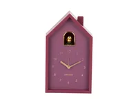 KARLSSON Wecker Modern Cuckoo Oro Dark Mauve - Betriebsart: Batteriebetrieb - Funksignal: Nein - Funktionen: Alarm - Weckfunktion - Ausstattung: Zeit - Displaytyp: Analog - Kein Display - Detailfarbe: Braun - Rot