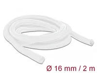 DeLOCK Braided Sleeve self-closing 2 m x 16 mm white