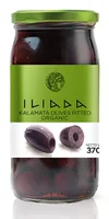 Iliada Golden Line Bio Kalamata Oliven, entsteint 370 g - Produkttyp: Oliven - Nährwertangabe pro: 100 g - Energiegehalt (in kj): 990 KJ - Energiegehalt (in kcal): 240 Kcal - Fett: 25 g - Davon gesättigte Fettsäuren: 3.7 g