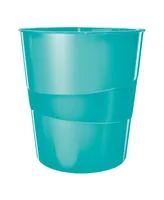 LEITZ Papierkorb WOW 15 Liter 52781051 eisblau