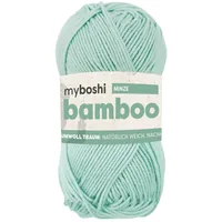 myBoshi Wolle Bamboo minze - Packungsgrösse: 1 Stück - Länge: 125 m - Material: Wolle - Bambus - Detailfarbe: Mint - Nadelstärke: 4 mm - Waschbar bei: 40 °C