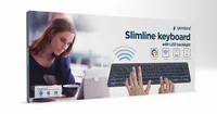 gembird Tastatur Kabellos Slimline mit Bluetooth Technologie