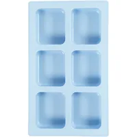 Creativ Company Giessform Rechteck 5.9 x 7 x 2.5 cm, Silikon - Volumen: 1 Stück - Detailfarbe: Hellblau - Vegane Kosmetik: Nein - Kosmetik Typ: Giessform