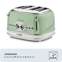 Ariete 0156/04 6 4 Scheibe(n) 1600 W Grün