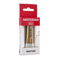 Amsterdam Acrylfarbe Reliefpaint 801 Gold deckend, 20 ml 20 ml, Gold - Art: Acrylfarbe - Detailfarbe: Gold - Set: Nein - Verpackungseinheit: 1 Stück