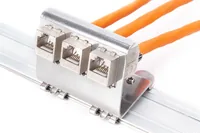 DIN-RAIL ADAPTER FOR3X KEYST.M 3X KEYSTONE MODUL