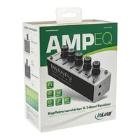 InLine AmpEQ Tri-Tone Hi-Res AUDIO Pre- & Headphone-Amp, 3.5mm stereo, USB pow.