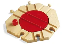 World Mechanische Drehscheibe (holz/rot)