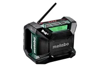 Metabo Baustellenradio R 12-18 DAB+ BT Grün - Widerstandsfähigkeit: IP54 - Radio Tuner: DAB+ - Stromversorgung: Akkubetrieb - Detailfarbe: Grün - Streaming Formate: Keine - Ausstattung: Keine weitere Ausstattung