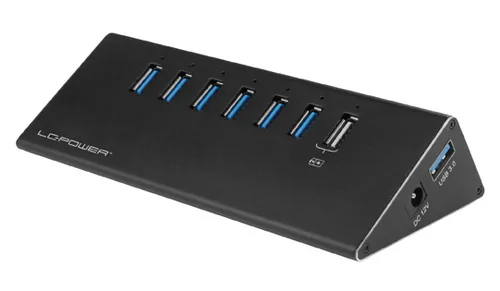 LC-Power USB Hub USB 3.2 Gen 1 (3.1 Gen 1) Type-A 5000 Mbit/s Black