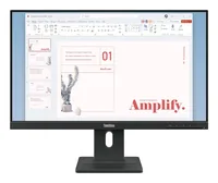 Lenovo ThinkVision E24-40 - LED-skærm - 24"""" (23.8"""" til at se) - 1920 x 1080 Full HD (1080p) @ 100 Hz - IPS - 250 cd/m² - 1300:1 - 4 ms - HDMI, VGA, DisplayPort - højtalere - ravnsort