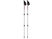 KOOR Wanderstock Aluminium Telaao Rot - Höhenverstellbar: Ja - Länge: 135 cm - Gewicht: 560 g - Ausziehbar: Ja - Paarweise: Ja - Farbe: Rot - Silber