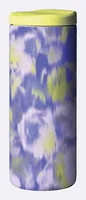BioLoco Thermobecher Neo-Soft flowers 350 ml, Blau/Gelb - Material: Polypropylen (PP) - Edelstahl - Griffe: Nein - Fassungsvermögen: 350 ml - Detailfarbe: Gelb - Blau